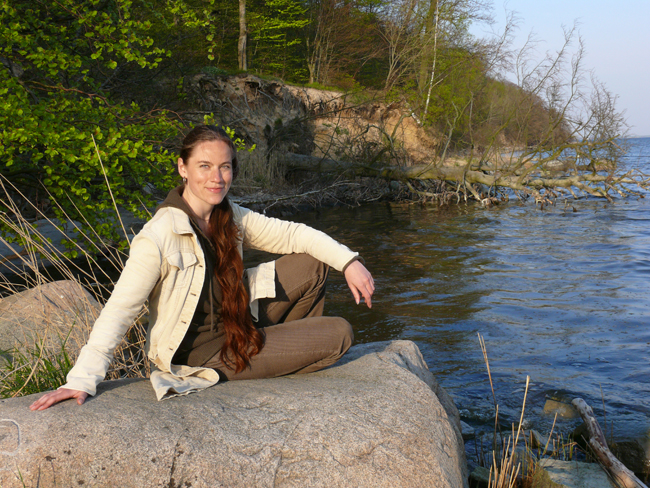 Steffi Deickert am Ufer der GOOR